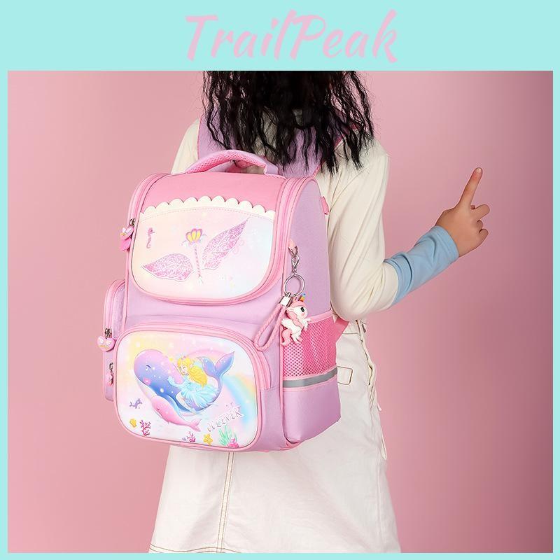 Girls Charming Lightweight School Backpack With Cute Unicorn And Styles Princess