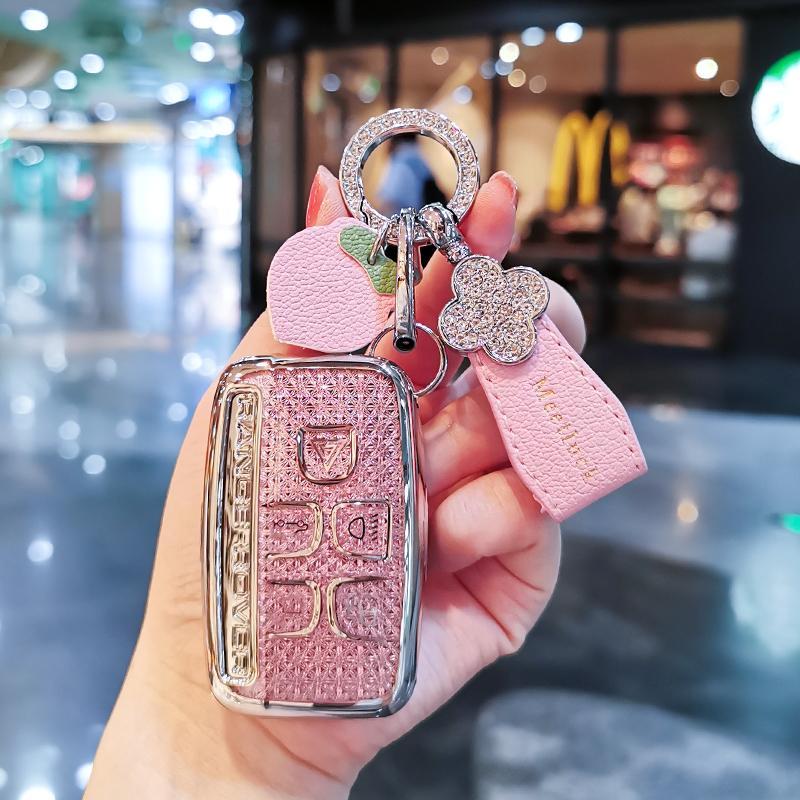 Car Key Case Cover Shell for Land Rover Range Rover Evoque L Defender Freelander2 Velar Discovery Sport5/4 Car Key Bag Car Keys