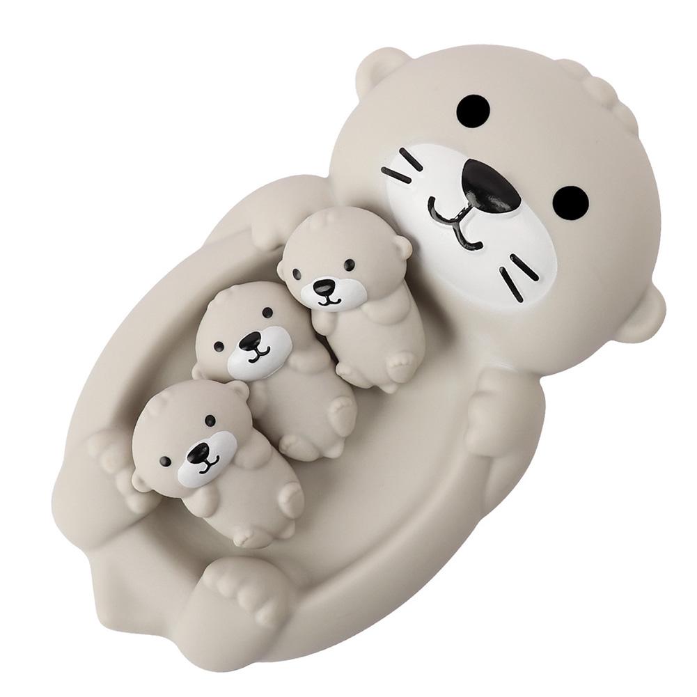 Floating Animal Bath Toys Baby Bathtub Hippos Seals Otters Easy-Grip Colorful Bathtime Fun Interactive Water Activity Toys for Kids
