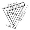 Punch-free Sink Corner Rack Anti-rust Sink Drain Shelf  Cleaning Supplies Storage