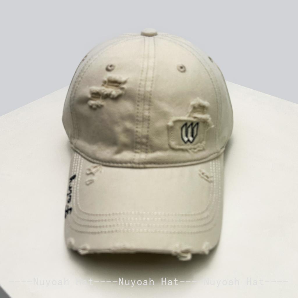 Broken Style Embroidered W Side Letters Baseball Hats Sunshade Simple New Men Women Versatile Personal ins Peaked Caps Fashion