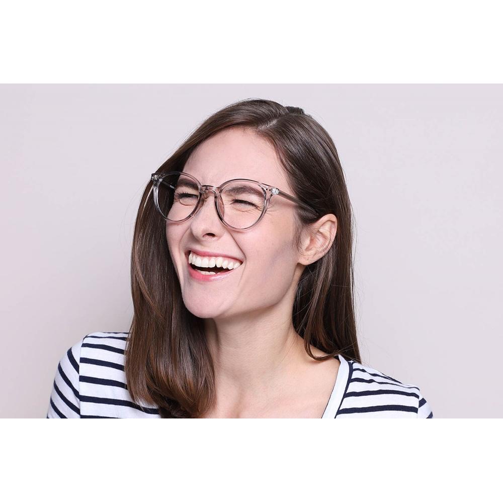 Full Rim Oval Transparent Grey Smartbuy Collection Clydel G30039 C4 Fashion Unisex Eyeglasses