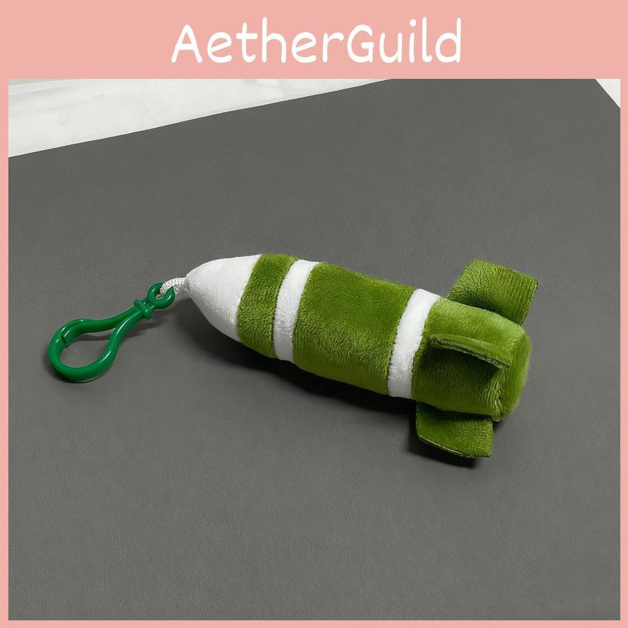 Plush Missile Keychain Toy For Kids Cute Childrens Bag Decor Gift