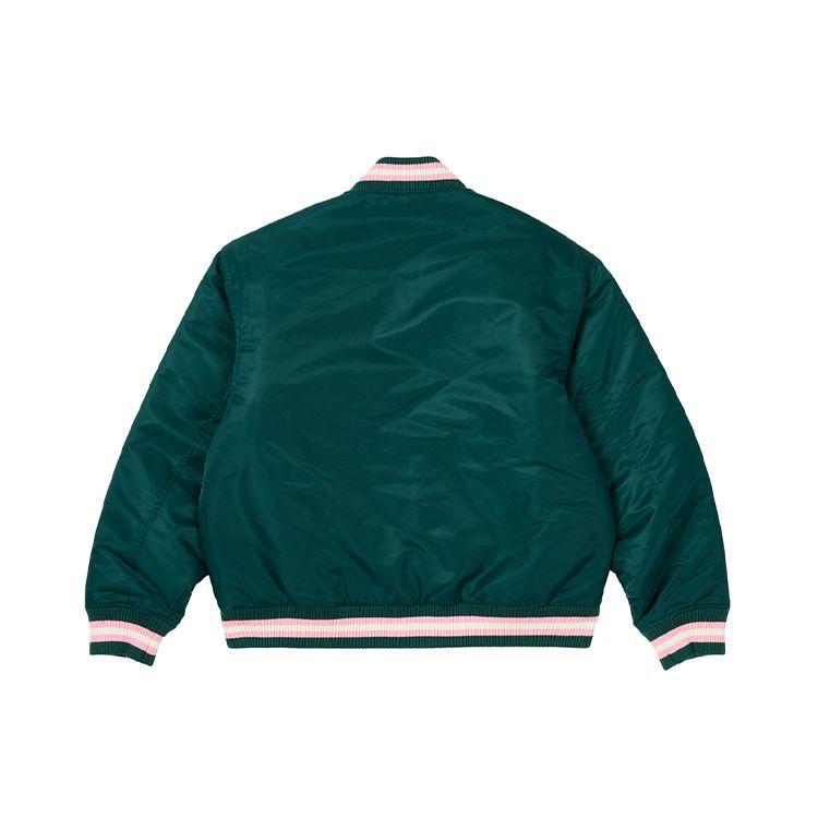 Palace Satin The Arena Jacket Green Unisex Outerwear P25JK030