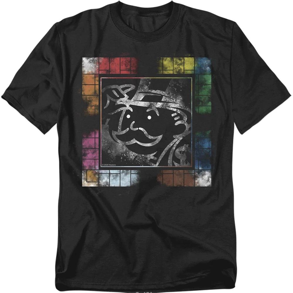 Hasbro - Monopoly - Dusty Game Board No Logo - Adult Unisex T-Shirt - Black XXL