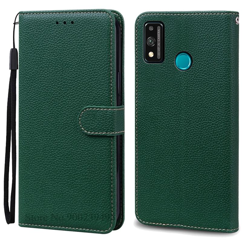 For Honor 9X Lite Etui Lær Flip Lommeboketui For Honor 9X Lite JSN-L21 JSN-L22 JSN-L23 Deksel Honor 9 X Lite Telefonetui Fundas