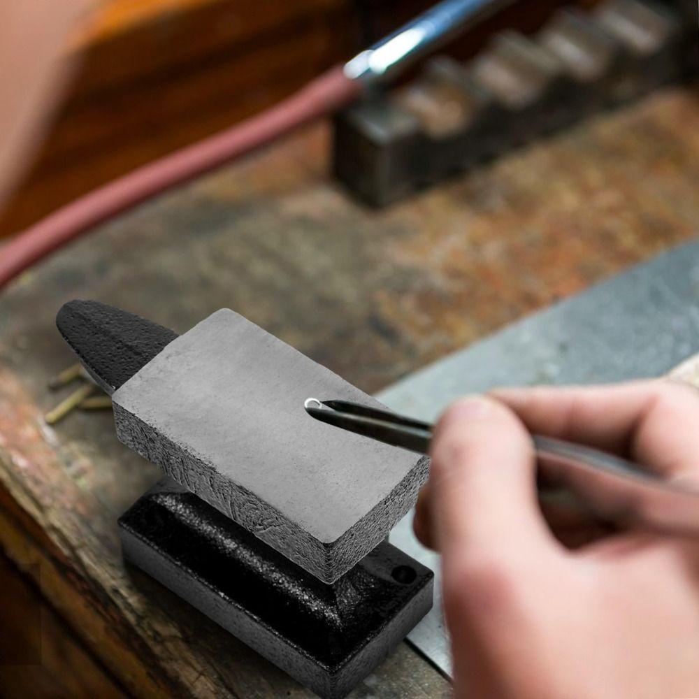 Extra Large Feet Mini Anvil Polished Cast Iron Jewelry Repair Horn DIY Pad  Jewelry Making