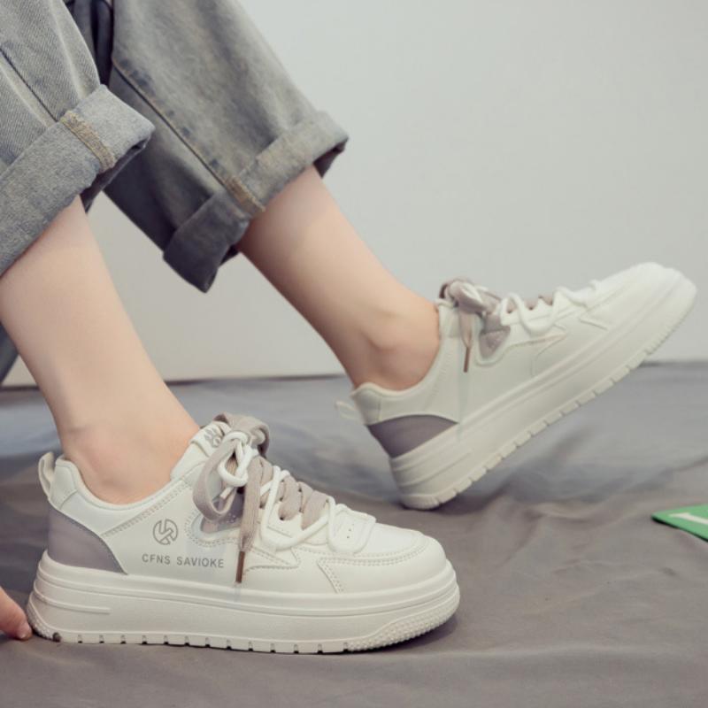 Spring Women's White Shoes Breathable Versatile Sports Casual Dad Shoes Sneakers