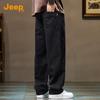 Jeep Men's Cotton Loose Straight-Leg Casual Pants