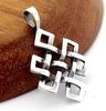 Tibetan Endless Knot Perbeu Sterling Silver 925 Pendant Pendant Top