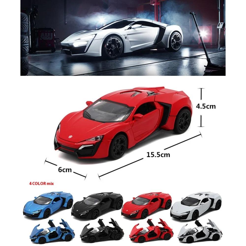 1/32 Scale Simulated Alloy Laiken Dubai Sports Car Model Car, with Sound and Light Children's Toys, Boys' Holiday Gift Ornaments