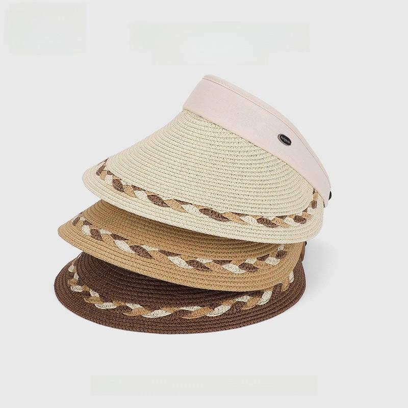 Summer Straw Hat With Wide Brim For Outdoor Sun Protection And Casual Style