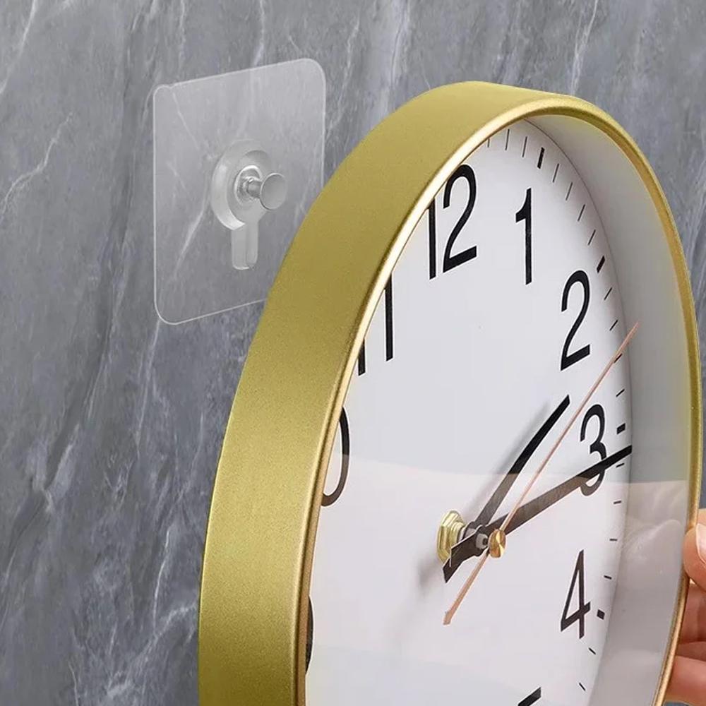 No Punching Adhesive Hooks Screw Sticker Photo Clock Hooks Picture Frame Hanger Poster Holder Kitchen Bathroom Hanger Wall Hook