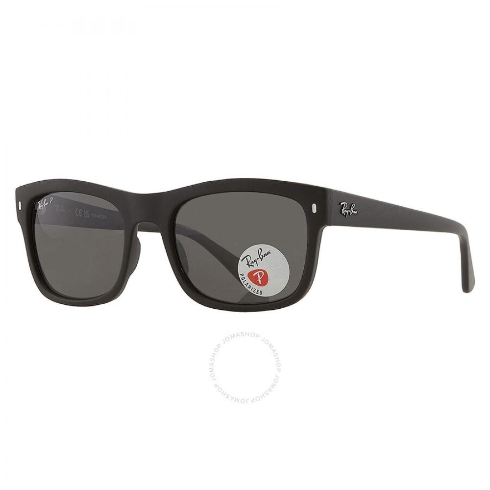 Ray Ban Polarized Black Square Unisex Sunglasses Rb4428 601s48 56