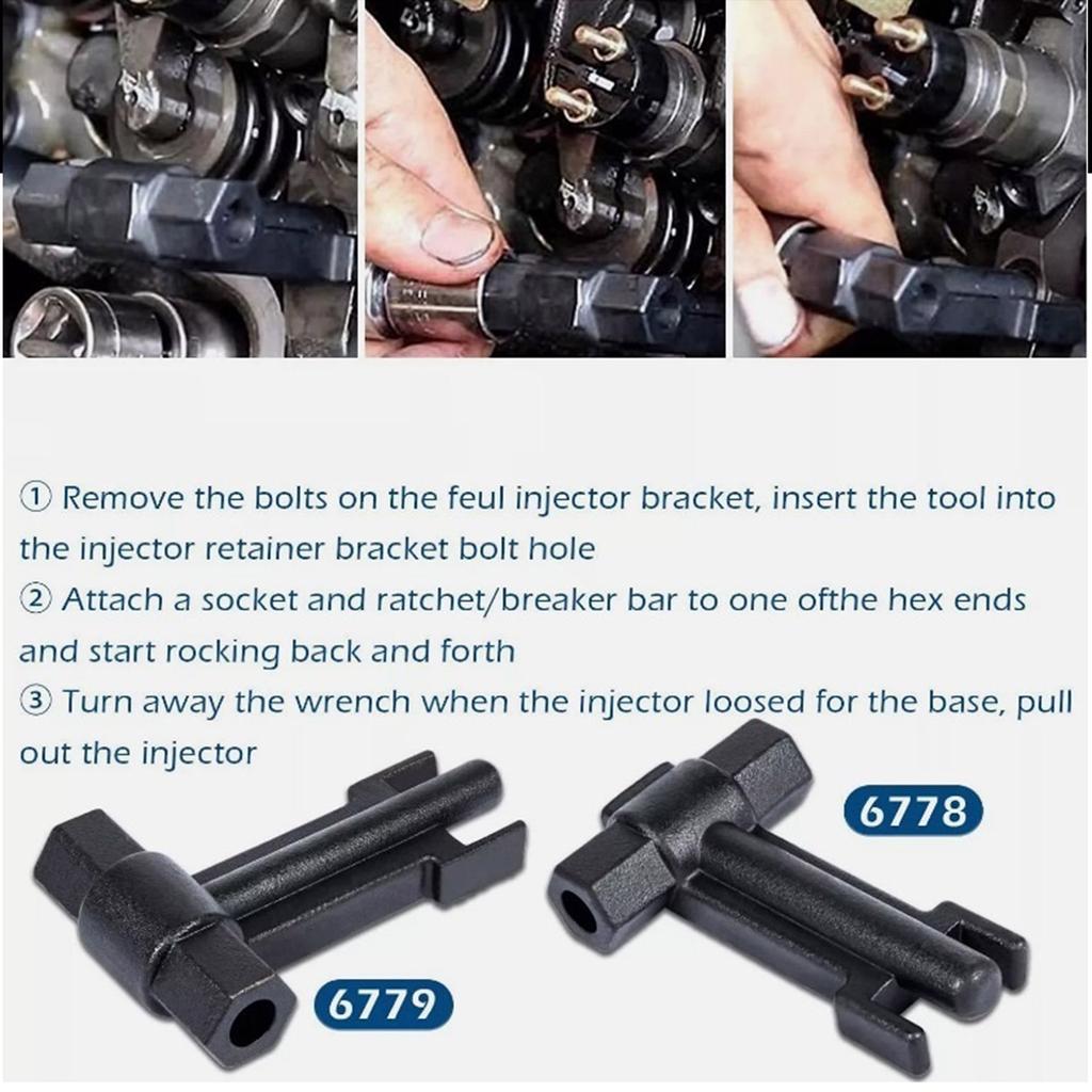 Car Comprehensive Injector And Sleeve Removal Kit For 6.6L 6778 6779 7222 J-44639 J-4659 J-45910,  Engine Tool