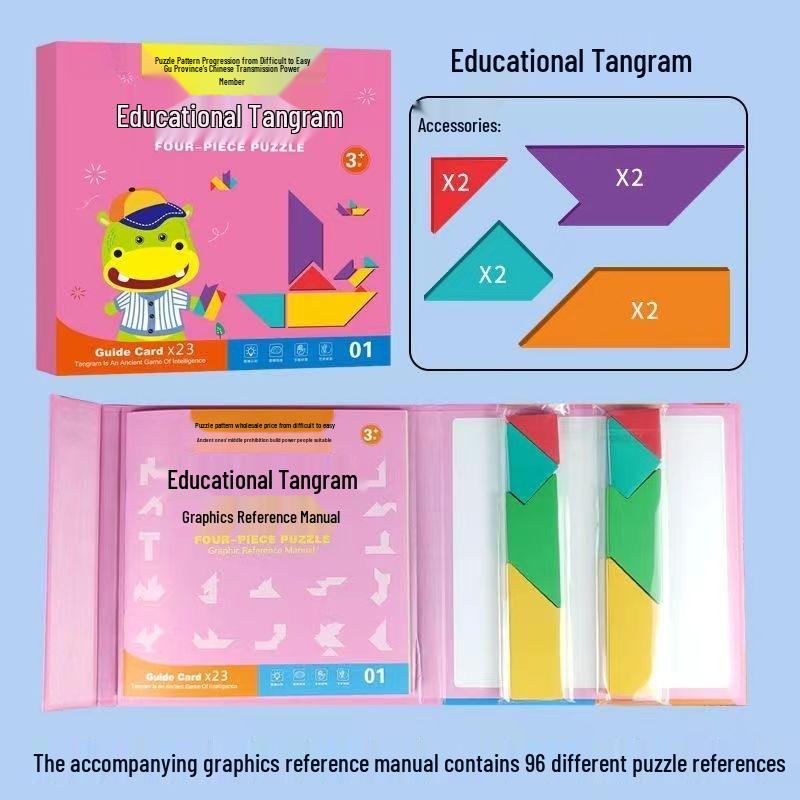 Magnetic Tangram Math Teaching Aid: Addition & Subtraction up to 20 for Kindergarten & First Grade