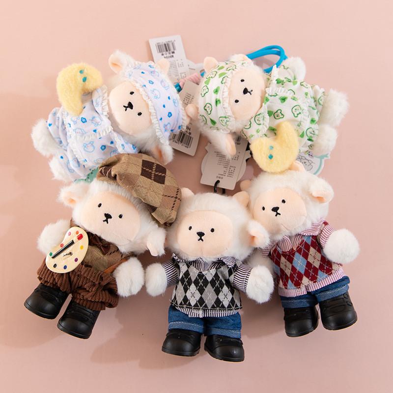 Sheep Plush Toy With Clothing Design For Kids Gift And Room Decor