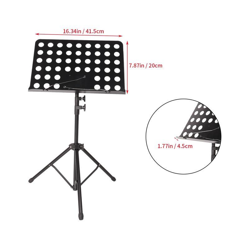 Classy-Portable Metal Music Stand Detachable Musical Instruments For Piano Violin Guitar Sheet Music Guitar Parts Accessories