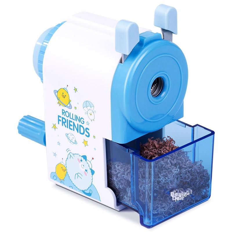 Deli Classic Student Pencil Sharpener, Automatic Lead Disposal, Stationery for Exams And Birthday Gifts, Back-To Present, Blue