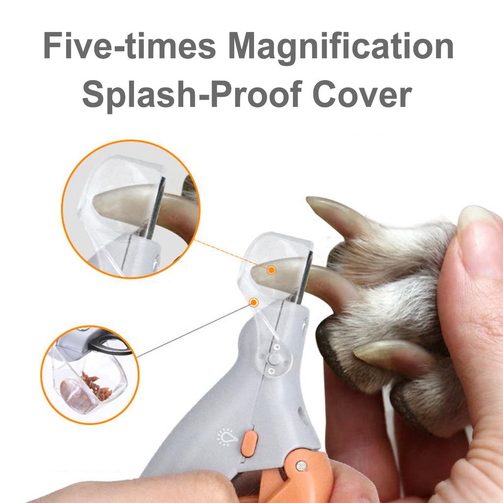 Dog Nail Trimmer 5X Magnification Cat Nail Clipper Dog Nail Clipper for Trimming Cats & Dogs Nails & Claws