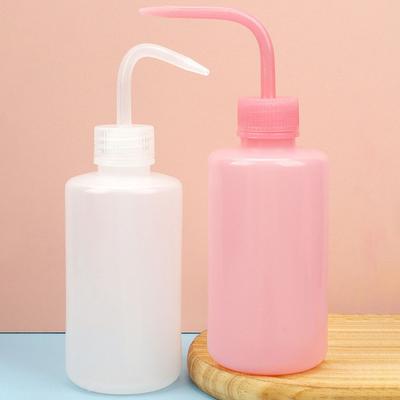 250/500 ml-es szempillatisztító palack keskeny szájú átlátszó vízkővel, szivárgásmentes szempillahosszabbító sminkeszköz PP műanyag hosszú csöves csepegtetős palack