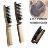 New 2-in-1 Foldable Comb Anti Static Straight Curly Dual Purpose Fluffy Comb Hair Comb Hairdressing Tool