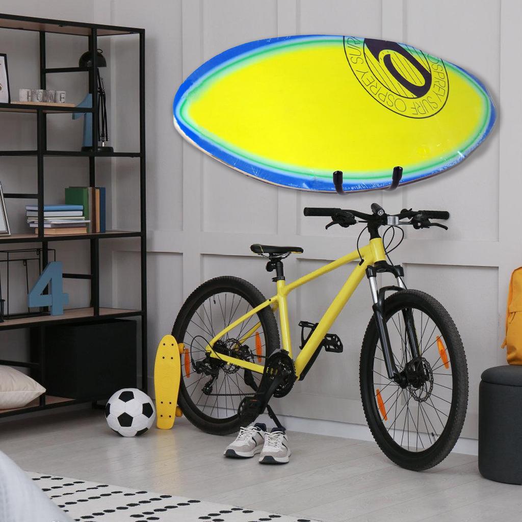 Space Saving Wall Mounted Surfboard Rack Multifunctional Wall Mount Surfboard Holder Bracket Wall Surfboard Hanger Hook
