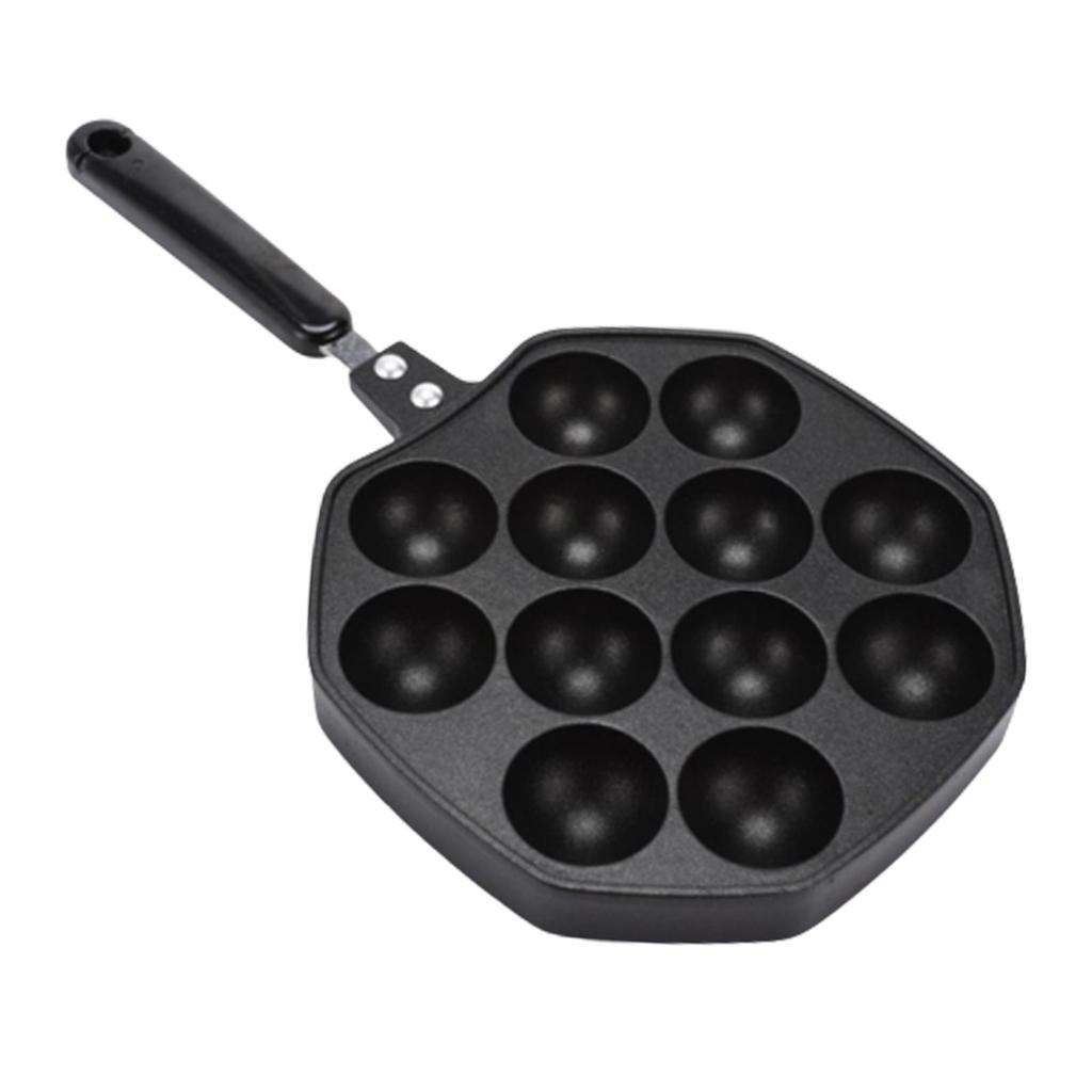 Takoyaki Octopus Ball Maker Pan Nonstick Cake Grill 12 Holes Baking