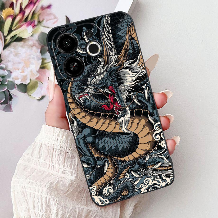 For Tecno Spark 30 30c 30 Pro 4G Spark 30c 5G Case Cute Animals Tiger Lion Dragon Cartoon Cover On Pop 9 5G Soft Silicone Coque