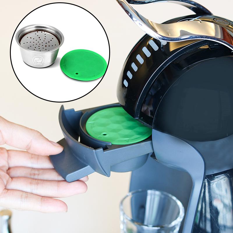 Capsula di caffè ricaricabile in metallo per dolce gusto macchina del