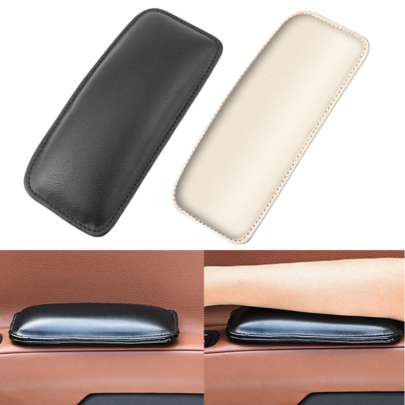 Universal Car Leg Cushion Pad Car Door Armrest Elbow Support Pad Leather Handrest Support Pillow Elbow Rest Pad Car Accessories