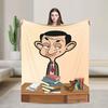 Mr. Beans  Teddy Bear  Blankets Fleece Spring/Autumn Cartoon Multifunction Soft Throw Blanket For Bedding Travel Bedding Throws