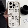 Cartoon Bow Case for iPhone 17 Pro Max 17e 12 Pro 14 11 13 16 15 Plus Air Phone Cover