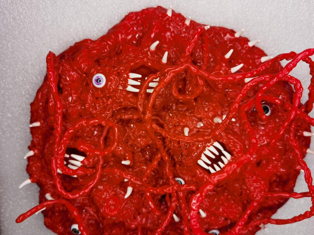 AIEK 1/12 Scale Genbu Machine Girl Head, Weapon, Otherworldly Tool, Bizarre Tentacles, Handmade Resin Painted, DIY Magical Modification, Base