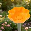 Plastic Bee Drinking Bowl Weather Resistant Bird Water Feeder Flower Shape Garden Birdbath  Outdoor