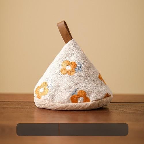 Japanese-style Triangle Pot Cap Enamel Pot Handle Cap Anti-scalding Pot Cap Pot Jacket Fabric Heat Insulation Gloves