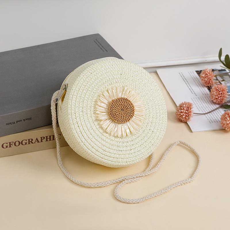Rustic Raffia Straw Bag Woven Phone Bag Crossbody Female,Beach Straw Small Bag Holiday Style