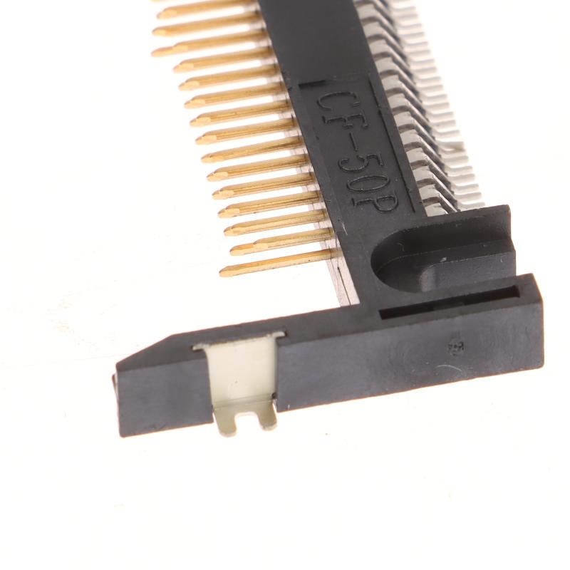 5Pcs 50Pin Arm Length 19.0 Patch Card Slot Connector On Cf Card Holder Board Black/Coffee