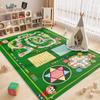 Cartoon Playroom Baby Crawl Car Traffic Children's Carpet Mat Home Decor Crystal Velvet Living Room Bedroom Floor Mat