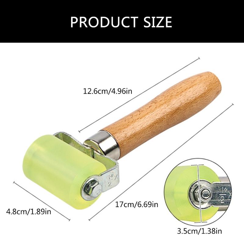 Professionele 48mm Rubberen Roller voor Kantenaanlijmen en Houtbewerking Lassen, Hittebestendig Siliconen Naad Behang Gereedschap