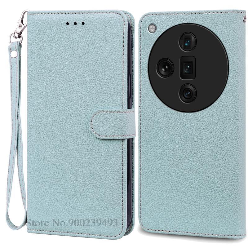 For OPPO Find X7 Case Leather Wallet Flip Case For OPPO Find X7 Ultra Case Soft Silicone Cover Coque Fundas Shell