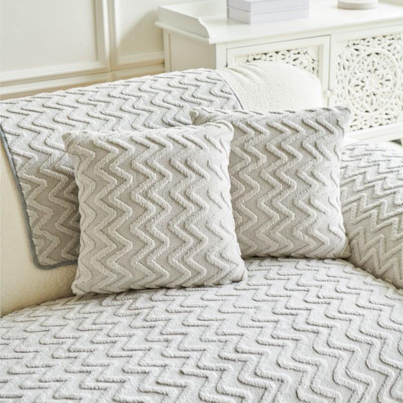 Capa de sofá quente de inverno Funda Tapetes para sala de estar Casa Almofada de sofá jacquard ondulada antiderrapante Capas de sofá