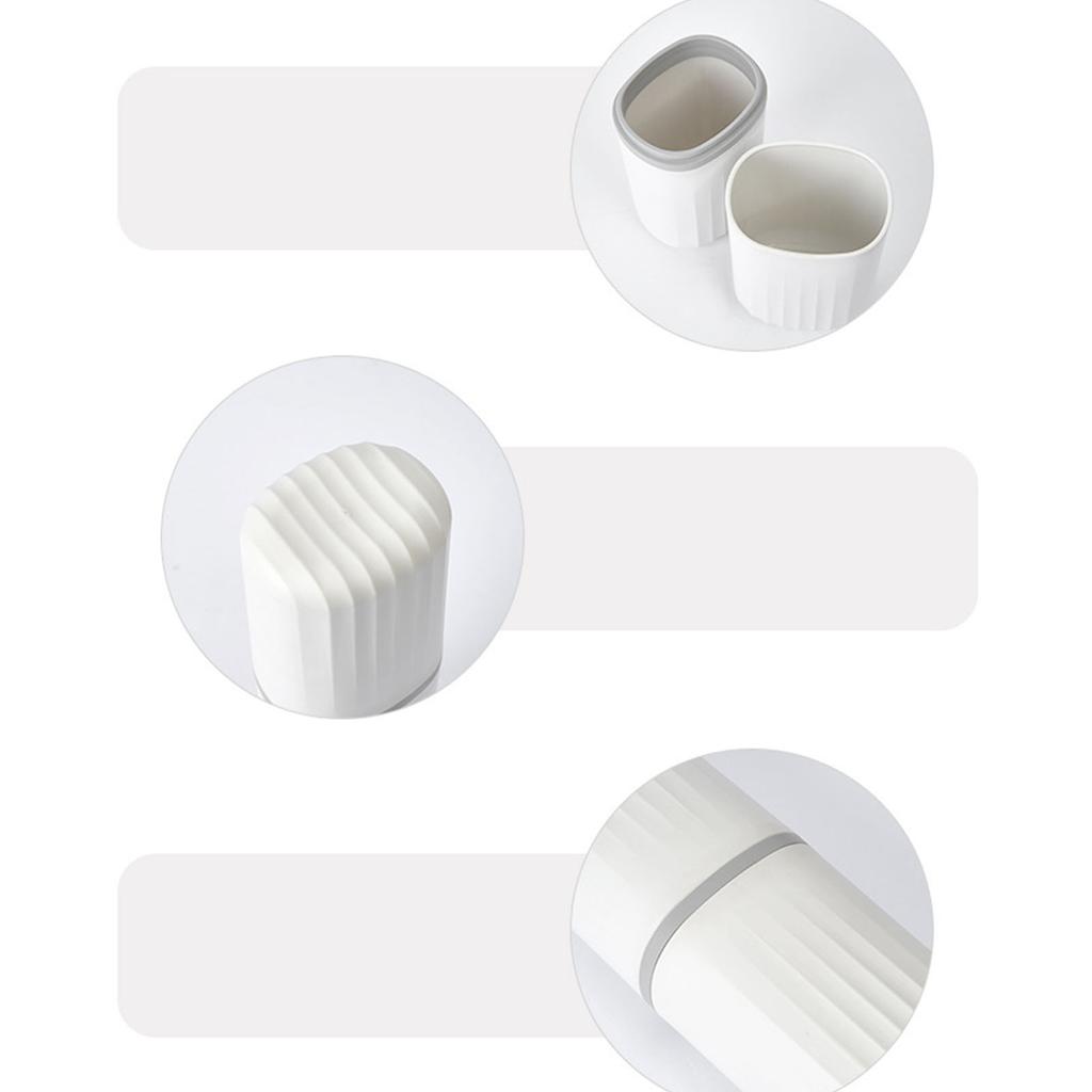 Portable Toothbrush Holder Toothpaste Container with Cover Multifuctional Storage Cup for Home Travel Use