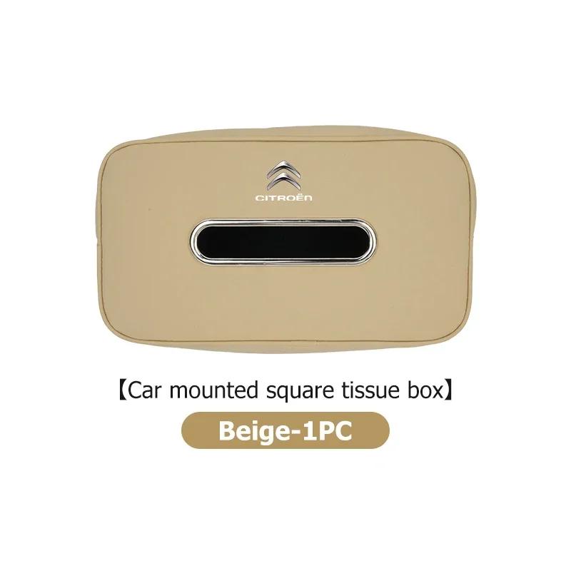 

Car Tissue Box Sunshade Visor Seat Backrest Suspension Papper Bag For Citroen C4 C3 C5 C1 C2 C6 VTS C4L DS3 DS4 DS5 Grand