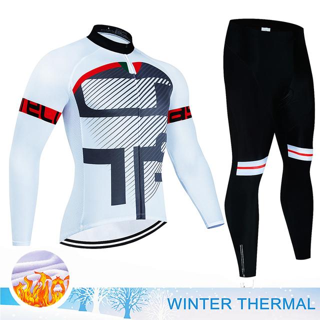 Zimní teplý fleecový dres 2023 Závodní cyklistický dres Mountian Cyklistický dres Mountian Ropa Ciclismo Odolný proti chladu