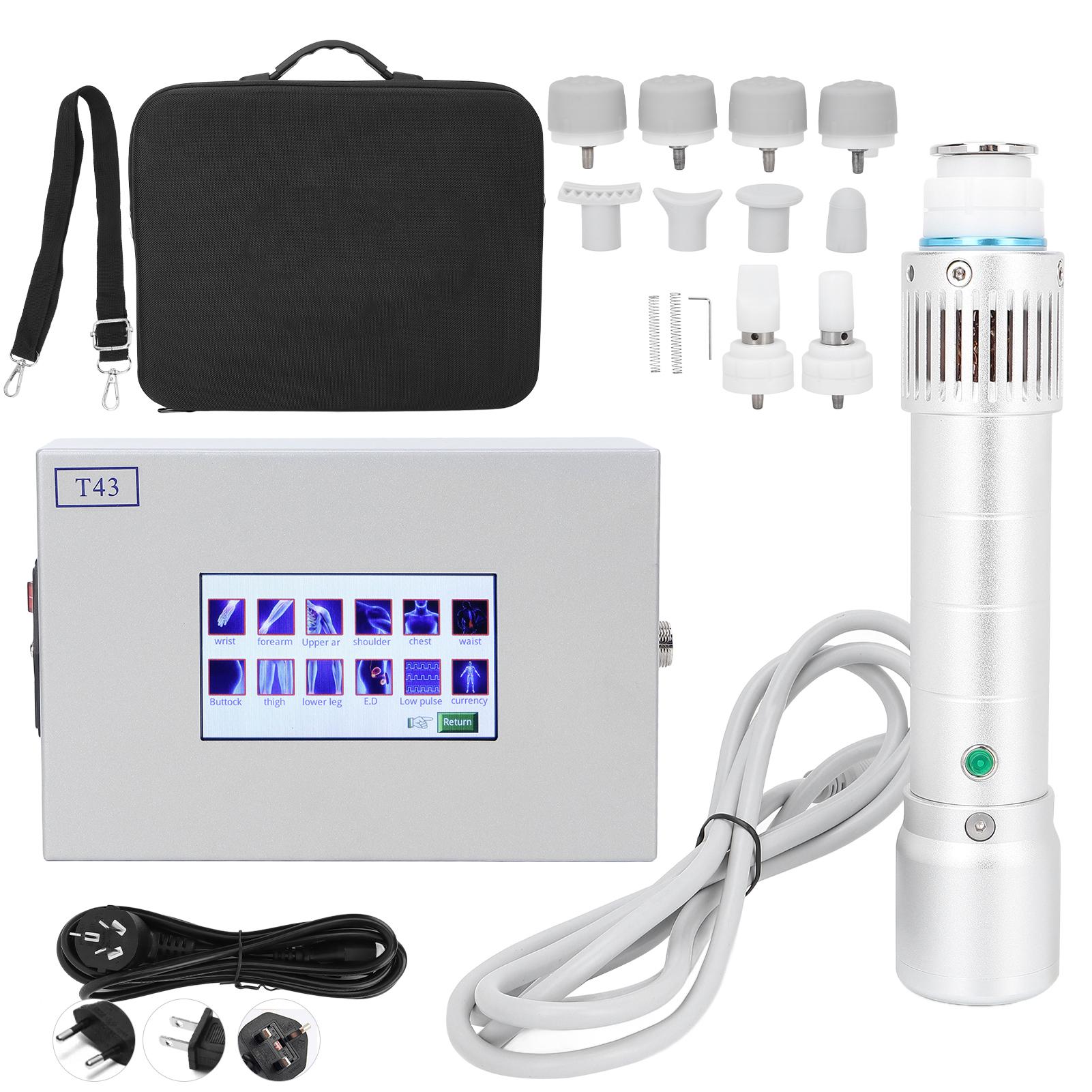 

Аппарат для ударно-волновой терапии ED Экстракорпоральный массажер для тела с ударной волной для облегчения мышечной боли, серебро 110‑