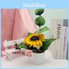 Simulated Sunflower Green Plant Bonsai For Indoor And Outdoor Decoration