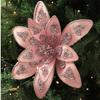 Sequins Christmas Glitter Flower Glitter Sequins Flower DIY Christmas Flower  Wedding Decoration
