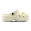 Crocs Classic Platform Clog MM Dream Builder Melt Ice Cream Summer Hand Painted Funny Hole Shoes Female White