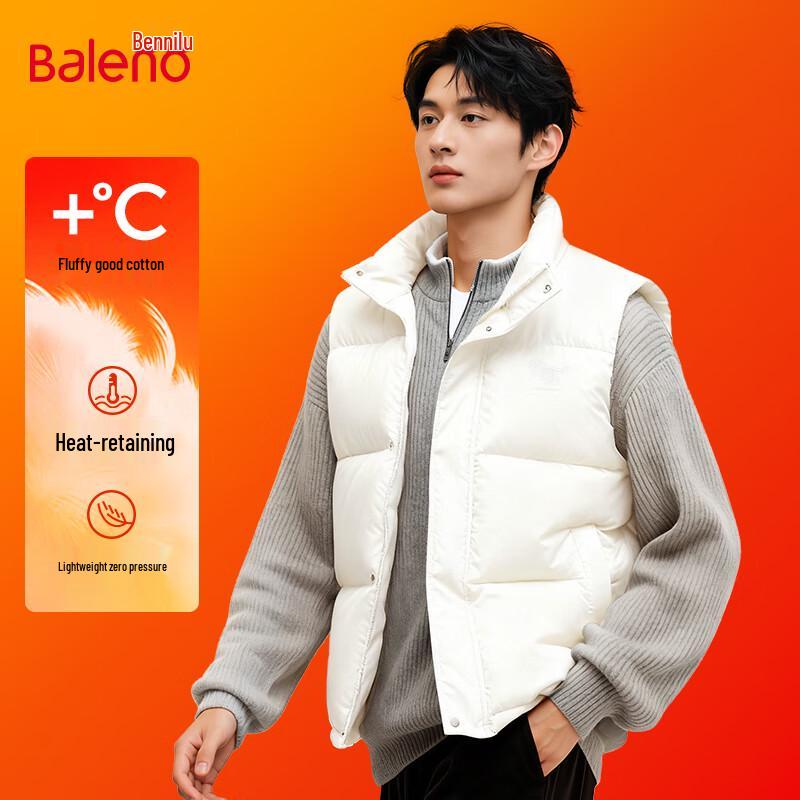 Baleno Men s Stand Collar Padded Vest with JPB Dinosaur Print 3XL